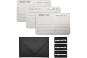 AWANGUARD Portafoglio in Acciaio – 3 x 24 Seed Phrase Metal Plates, Cold Bitcoin Wallet, Seed Phrase Storage, Crypto Steel Wallet, Compatible with ALL Hardware & Software Wallets