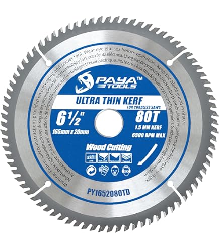 OX Wood Cutting Thin Kerf Circular Saw Blade 150/20mm, 20 Teeth ATB - View #10