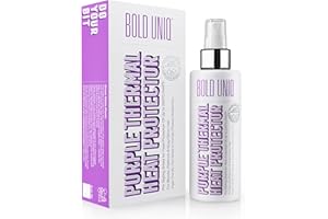 ‎BOLD UNIQ Hitzeschutzspray für blondes, platinblondes, aschblondes, silbernes & graues Haar - Profi-Schutzformel, minimiert Messing-/Gelbstiche - Schützt trockenes, geschädigtes, krauses & lockiges Haar
