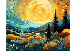 TISHIRON Malowanie według liczb dla dorosłych, z kreskówki, piękne impresjonistyczne, dla dorosłych, zestaw do malowania według liczb, zestaw do malowania według liczb, 40 x 50 cm