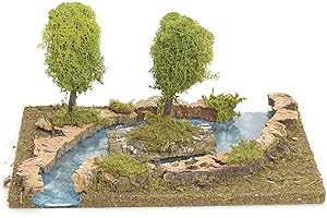 Holyart Tratto di fiume con isolotto