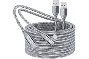 PLOIWUE USB C Cable 2 Pack 2M, 90 Degree USB A to Type C Fast Charging Cable Braided Compatible for Samsung Galaxy S21 S20 S10 S9 S8 Plus Note 20 10,Huawei P10,Sony Xperia,LG,Switch,Moto,PS5,Xiaomi,GoPro