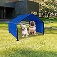 FoxHunter Outdoor Yard Garden Park Pet Tent Dog Shade Versatile Pet Canopy Shelter Tent for Dogs Cats Small Animals and Livestock UV Resistant Waterproof Tarp Blue