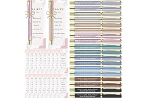 Nezyo 18 Sets Geschenke zur Wertschätzung Der Mitarbeiter Dankeschön Geschenke für Kollegen Motivierender Kugelschreiber mit Lesezeichenkarte Motivierende Geschenk zu Geben Team Kollege(Danke)