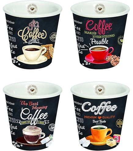Set Tazzine Caffè Egan - 12 Pezzi Da 90ml, Porcellana, Design Italiano, Lavabili In Lavastoviglie - Foto 6