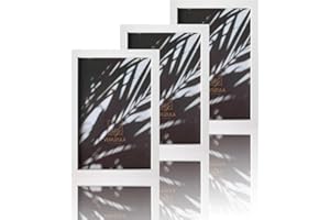 VUVUZULA Bilderrahmen 20x30cm Weiß Holz Fotorahmen 8x12 Zoll Holzrahmen MDF Rahmen 20x30cm 3er Set