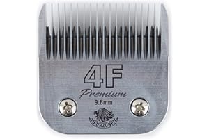 Furzone Lame de Rechange pour Chien - Lames de Taille 4F 3/8", fabriquées en Acier Japonais très résistant, compatibles avec la Plupart des tondeuses Andis, Oster, Wahl A5