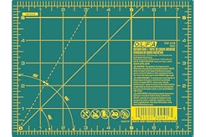 Olfa 9952 RM-6 X 8 6 8-Inch Self-Healing Rotary Mat, Acrylic, Multicolour, 15.49x20.32x0.17 cm
