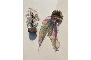 the happy hair ties organza printed scarf scrunchie with tie women hair band for hair (multicolor)