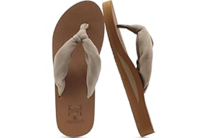 KuaiLu Infradito Donna Estive Comode Stoffa Righe Ciabatte Arch Support Spiaggia Piscina Sandali Mare Leggere Antiscivolo Gomma Suole