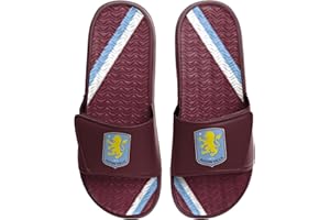 FOCO Officially Licensed Aston Villa FC Football Mens Gel Slides