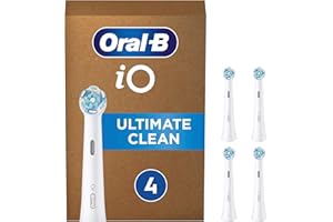 ORAL-B Oral B iO Ultimate Clean Cabezales de Recambio, Tamaño de Buzón, Pack de 4