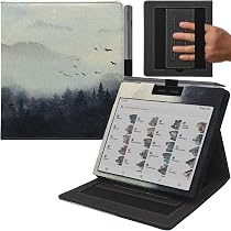 GOVTVA Custodia Per Onyx Boox Go 7/Page/Leaf3 – Doppio Supporto E Doppia Cinghia, Auto Sleep/Wake E Chiusura Magnetica