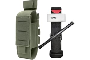 UIHECTA Garrot Tactique,avec Porte-Garrot,Combat À L'extérieur Tourniquets d'urgence Tourniquet À Une Main Équipement De Premiers Soins Militaires