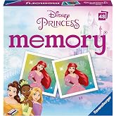 Ravensburger - Disney Princess Mini Memory, 3 Year Old Girl Game, 48 Cards | Disney Princess Memory with 48 Cards, Memory Gam