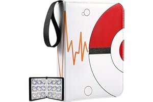 LATERN 9-Pocket Trading Card Binder, 900 Pockets PU Leather Card Folder Card Binder Holder Album with 50Pcs Removable Sleeves for Yu-Gi-Oh Sports Game Cards Collect