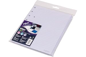 Snopake Eligo Réf 15864 Recharge de papier pour agenda Blanc Format A5