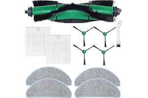 KIIMSIN KimSin Accesorios para iRobot Roomba Combo Essential Y0112 Y0110 Y011240 Y01040 Piezas de Repuesto de Robot Aspirador, Cepillo Rodillo + 2 hepa filtros + 4 paños mopa + 4 cepillos Laterales + Cepillo