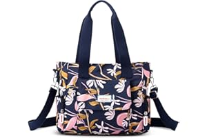 FORRICA Sac à Main Femmes Sacs à Bandoulière Grande Sac D'épaule Impression de Mode Imperméable Dames Sac Cabas avec Multi Poches