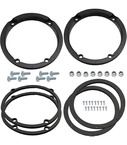 Tomzz Audio 2834-014 Anelli Adattatori Per Altoparlanti Da 130 Mm DIN – Compatibili Con Mercedes Classe C W203, S203, CL203 (porta Posteriore E Pannelli Laterali)