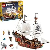 LEGO&reg; Creator 3&rsquo;&uuml; 1-in-1 Pirate Ship Creative Toy Making Set for Ages 31109-9 and Above (1260 Pieces)