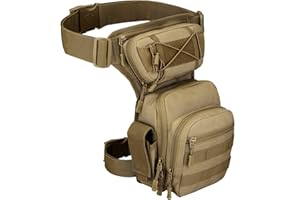 Yakmoo X5 Combate Bolsa de Pierna de Múltiple Función Estilo Militar Táctico Impermeable Riñonera para Herramientas Bolso de Cintura al Aire Libre