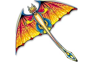 SGftre Dragon Kite, paquete completo con instrucciones y guía de montaje, material de alta gama, ideal para niños y adultos, puede resistir vientos fuertes, perfecto para playa, césped y parque