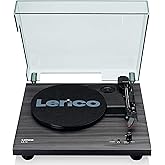 Lenco LS-10 Wooden Turntable Black with Integrated Speaker