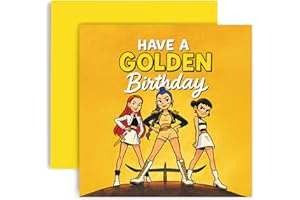 Huxters K-Pop Inspired Birthday Card for Girls Daughter Niece Sister Friend Bestie – Hope Your Birthday is Golden