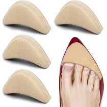 Lot De 4 Paires De Coussinets De Talon - Épaisseur 3 Mm Et 6 Mm - Noir Et Beige - Adhésif Fort, Mousse Mémoire - Pour Chaussures Trop Grandes, Ampoules, Confort