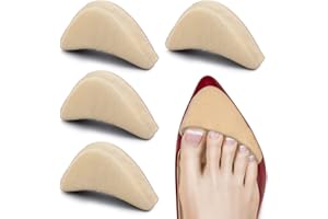 WLLHYF 2 pary miękkiej gąbki regulowany wypełniacz do butów, duży nosek zatyczka do stóp ochraniacze na buty unisex buty zbyt duże wkładki na wysoki obcas kobiety wielokrotnego użytku sprawiają, że