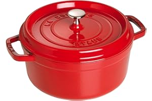 STAUB Casseruola Rotonda, Ghisa, Rosso (Ciliegia), 18 cm