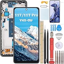 Pièces détachées téléphone mobile GENERIQUE Ecran LCD et Vitre Tactile avec Châssis Argent pour Xiaomi 11T Pro 5G