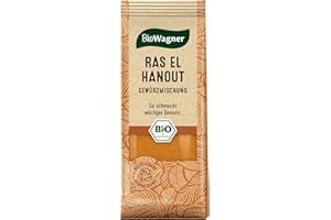 ‎BIOWAGNER BioWagner - Bio Ras el Hanout, Gewürzmischung für orientalische und arabische Gerichte, ideal für Couscous, Tajine oder Hummus, naturbelassene Bio-Zutaten, recyclebare Verpackung, 50 g
