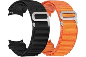 Runostrich Alpine Loop Pasek do zegarka, kompatybilny z Samsung Galaxy Watch 5/4 40 mm, 44 mm / Galaxy Watch 5 Pro / Galaxy Watch 4 Classic 42 mm / 46 mm, sportowy nylon Solo Titanium G-Hook, dla