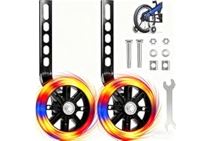 TFSZE Rotelle bicicletta bambino,Ruote Ausiliarie per Biciclette,Rotelle Stabilizzatori,Training Wheels for Bikes Stabilizzatori,Ruote di Sostegno di Sicurezza