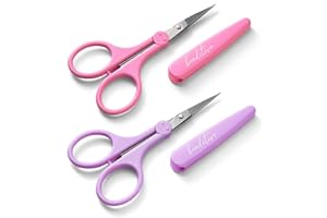 Beaditive particolare alta precisione forbici set (2-pc) sharp, belle tips | taglio di carta, scrapbooking, cucito, crafting | acciaio inossidabile | cover protettiva (Pastello)