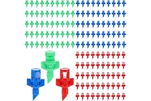 BREMOROU Lot de 150 têtes d'arrosage, émetteurs d'irrigation goutte à goutte, buses de brumisation pour pelouse, micro têtes d'arrosage, brumisateurs aéroponiques hydroponiques pour l'agriculture de jardin