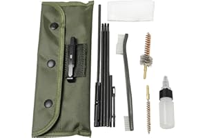 ONOGAL Kit Baqueta 3 Cepillos Limpieza Escopeta Rifle Fusil Caños Calibre del 12 Gun Cleaning 4585