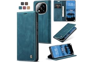 owlhold Funda Xiaomi Redmi Note 14 Pro 5G Carcasa Redmi Note 14 Pro Plus 5G [No para 4G] PU Piel [Tarjetas y Billetera][Soporte Plegable][Cierre Magnético] Libro Funda Xiaomi Poco X7 5G - Azúl