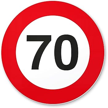 ORIGINAL VERKEHRSSCHILD 70 KM/H Schild DN 60 cm Nr. 274-57 zum ...