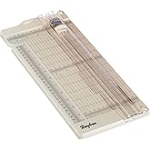 Rayher 50046000 Papierschneidemaschine / Papierfalzmaschine, Schnittlänge bis 30,5 cm, Papierschneidegerät mit Aufhängevorric