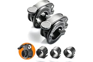 ZY-HUAN Mini Pinces pour haltères de 25/28/30mm I Collier d'haltères réglable I Pinces d'haltères à dégagement Rapide Paire de Clips de Verrouillage pour Barre d'haltères