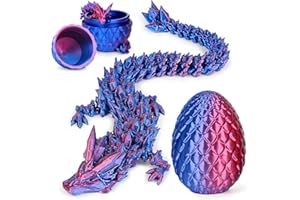 XINRONGDA 3D Printed Dragon in Egg, Dragon Egg Easter Gifts for Kids, Dragons Toys Easter Basket Stuffers, Fidget Toys for Autism Anxiety Relief, Desk Home Office Decor