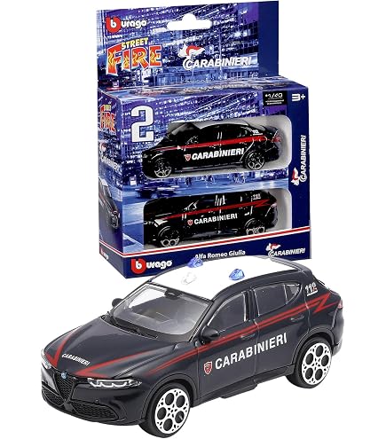 BURAGO Giulia Polizia Model Kit - Realistic Model Model Kit in 1