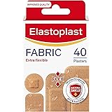 Elastoplast Fabric Extra Flexible Breathable (40 Plasters), Water Repellent (Packaging May Vary), Flexible and Durable Plaste