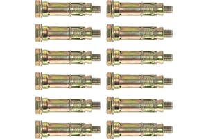 DDHOMIN 12 PCS Heavy Duty Expansion Bolts,Shield Anchor Bolts (M10)