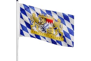 FLAGMASTER Teleskop Fahnenmast Aluminium 6,50m, 5-Fach höhenverstellbar, 30 Verschiedene Fahnen zur Wahl, Komplettset mit Bodenhülse