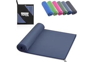 YC Kitchen Asciugamano Palestra 40 * 80cm, A Rapida Traspirazione, Assorbente, Ad Asciugatura Rapida E Leggero, Ideale per La Spiaggia, L'outdoor, Il Fitness, L'escursionismo E I Viaggi