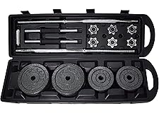 SKY LAND Cast Iron Dumbbell Set For Unisex Adults Em-9221-50 - Black,, L 90 X W 26 X 17 cm